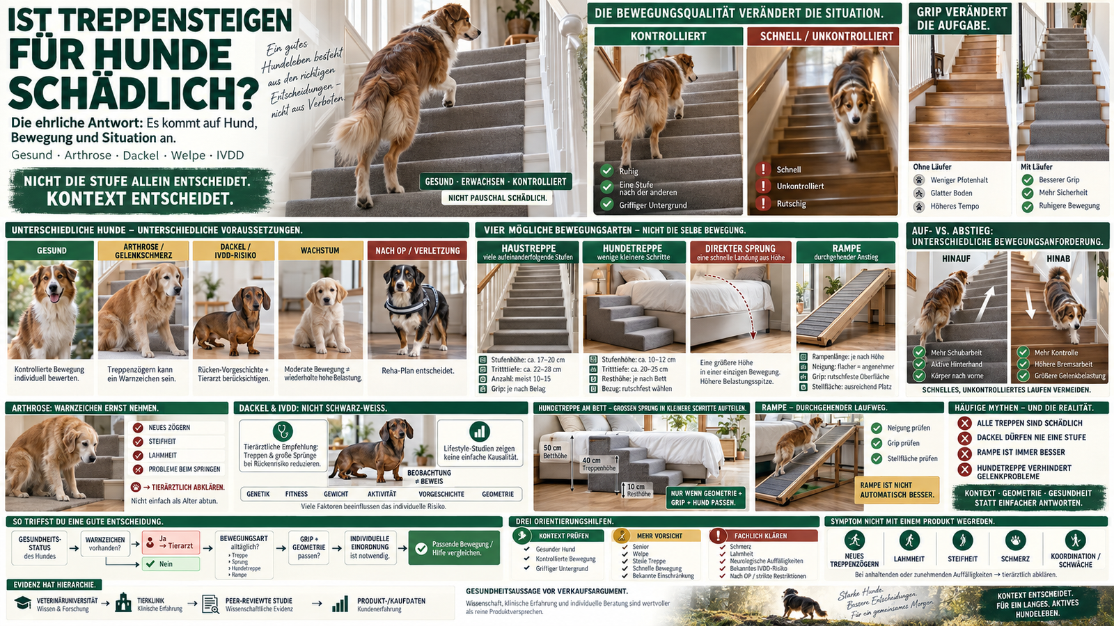Ist Treppensteigen für Hunde schädlich? Fakten 2026